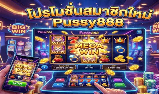 โปรโมชันสมาชิกใหม่ Pussy888
